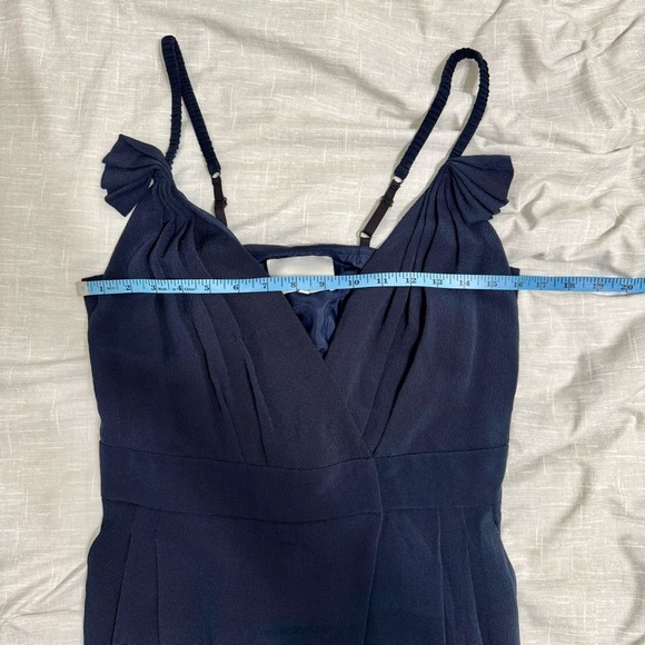 3.1 Phillip Lim Navy Blue Silk Jumpsuit Sz 8 - Picture 9 of 11